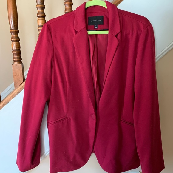 Audrey & Celine Jackets & Blazers - Audrey & Celine Magenta Pink Blazer